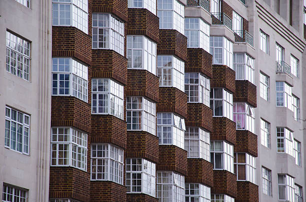 london façades - london england apartment uk real estate fotografías e imágenes de stock