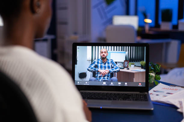istock African american entrepreneur talking with remote partner 1857503183