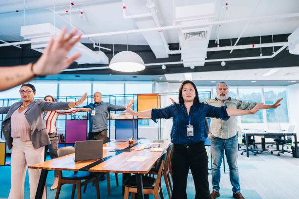 istock Business people on an active break at the office 1857544801