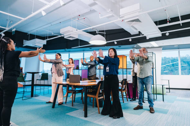 istock Business people on an active break at the office 1857545034