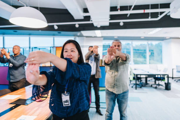 istock Business people on an active break at the office 1857545312