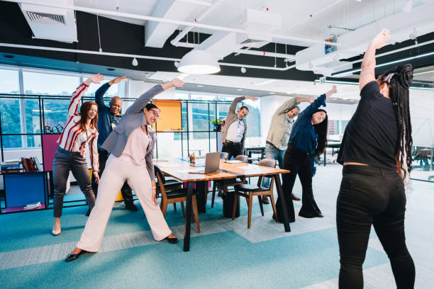 istock Business people on an active break at the office 1857545341
