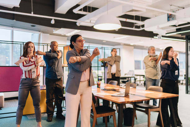istock Business people on an active break at the office 1857545349