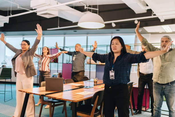 istock Business people on an active break at the office 1857545853