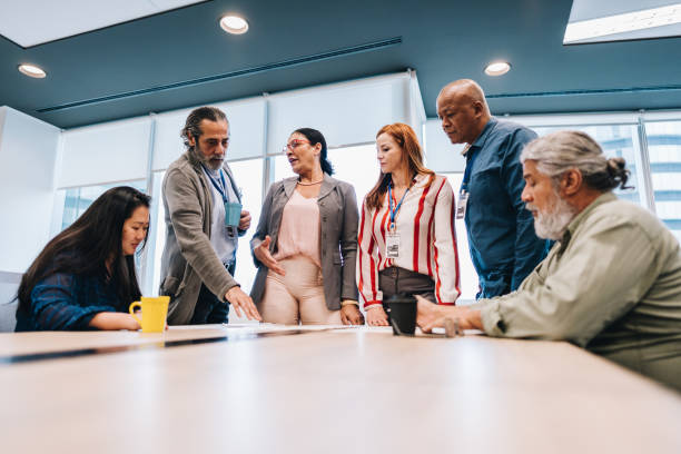 istock Business people doing a meeting in the office 1857553251