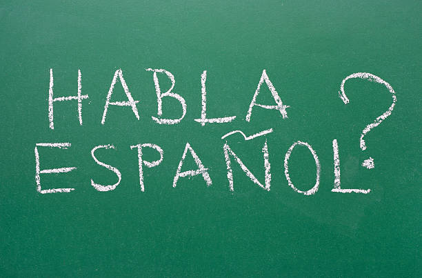 Habla Espanol - Speaking Spanish? stock photo