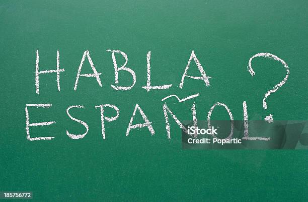 Habla Espanol Speaking Spanish Stock Photo - Download Image Now - Spanish Language, Spanish Culture, Talking