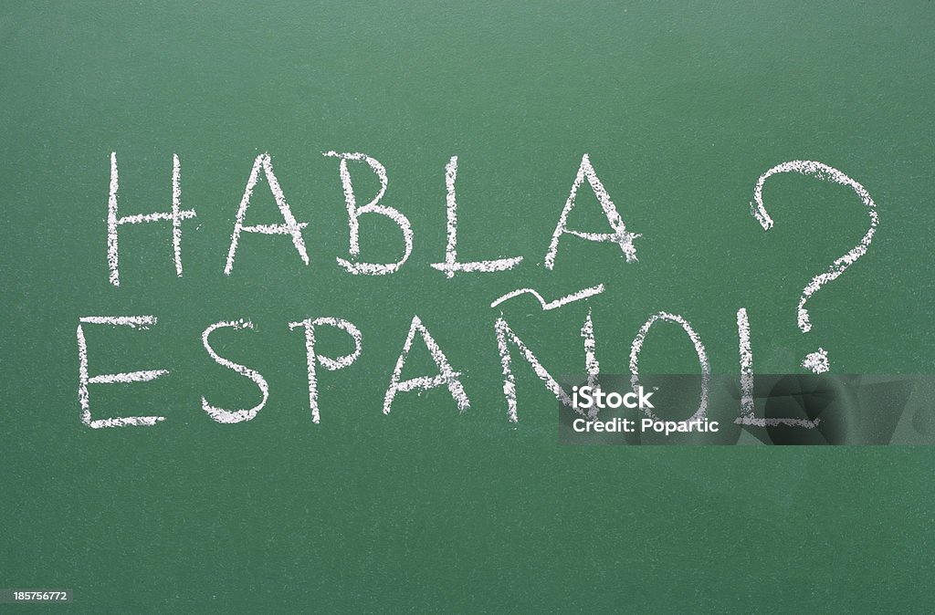 Habla Español-Znajomość hiszpańskiego? - Zbiór zdjęć royalty-free (Język hiszpański)