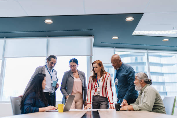 istock Business people doing a meeting in the office 1857572261