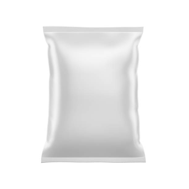 istock Bag Food Packaging Mockup 3D Rendering on White Background 1857585010