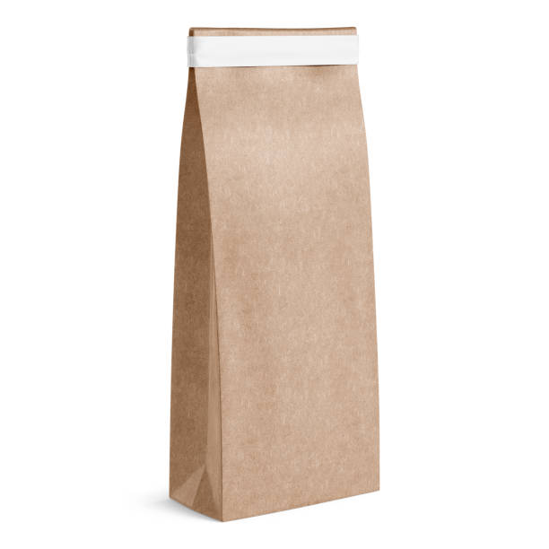istock Bag Food Packaging Mockup 3D Rendering on White Background 1857601212