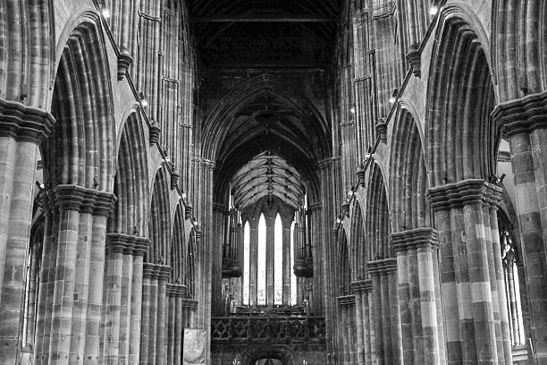 arches Glasgow cathedral stock photo