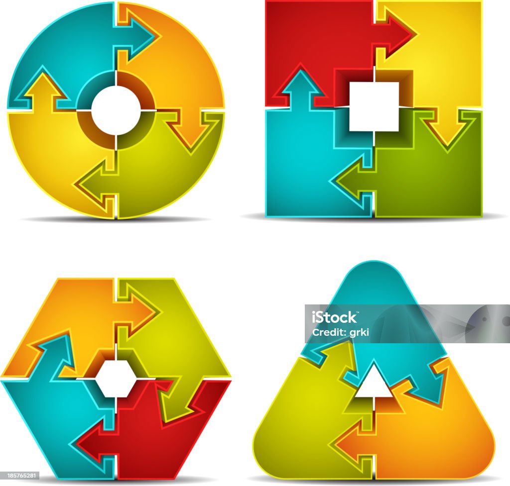 Puzzle infographic Vector illustration of puzzle infographic collection. Infographic stock vector