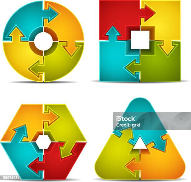 Puzzle Infographic Stock Illustration - Download Image Now - Infographic, Three Dimensional, Puzzle