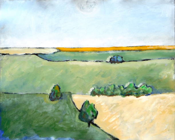 Landscape vector art illustration