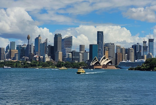 Panorama view of Sydney Downtown