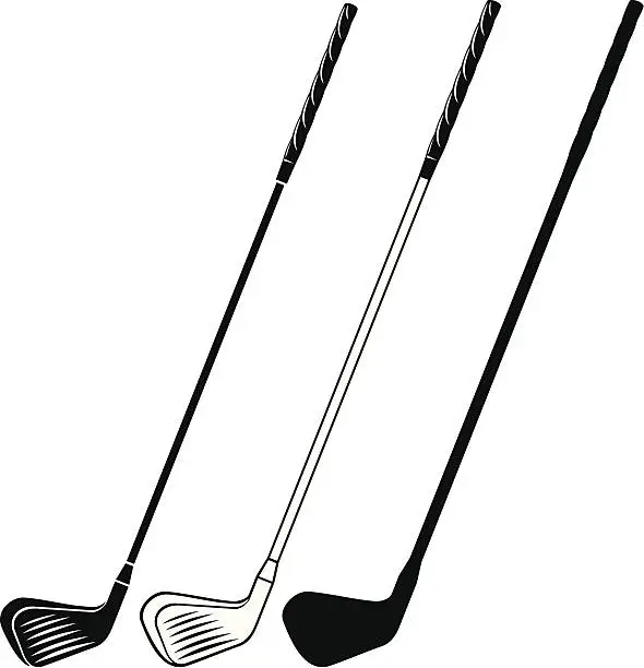 Vector illustration of golf club