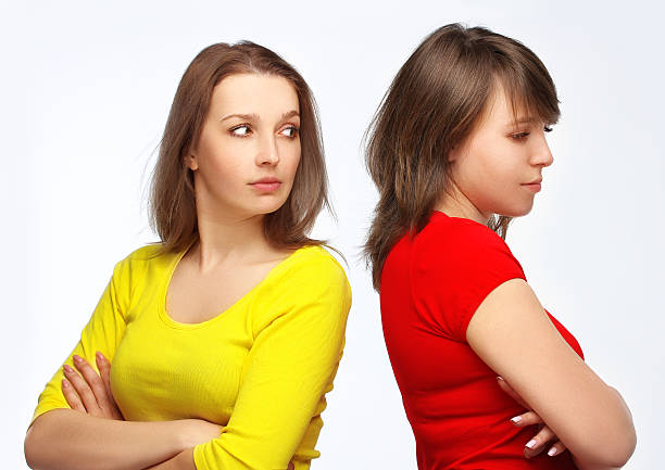 istock Two young woman in conflict 185773738
