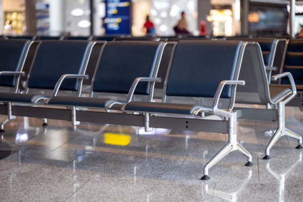 istock empty chairs at Moscow airport 1857741280