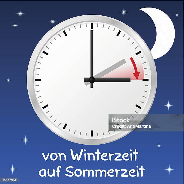 Um In Daylight Saving Time Stock Vektor Art und mehr Bilder von Arrangieren - Arrangieren, Illustration, Minutenzeiger