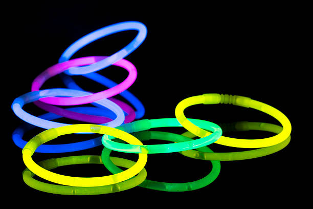 istock A set of neon glow stick bracelets 185774872
