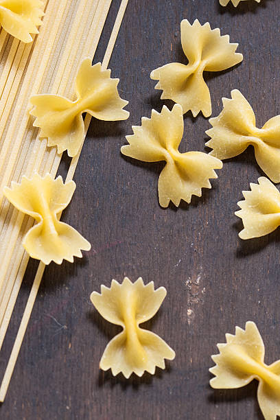 istock Dry pasta in the shape of bows 185774964