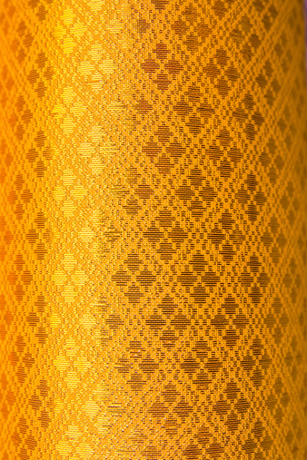 Golden textile for background.