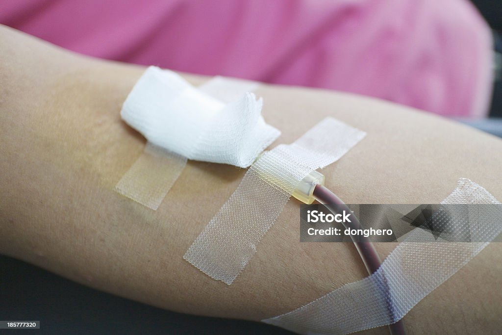 Plano aproximado de extracção de sangue em laboratório - Royalty-free Clínica médica Foto de stock