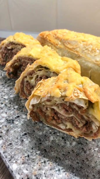 istock Delicious Meat-Stuffed Pita Bread 1857781715