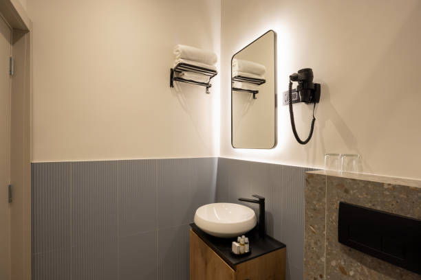 istock Toilet interior in new hotel 1857786519