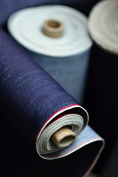 istock Roll of selvedge denim 185780075