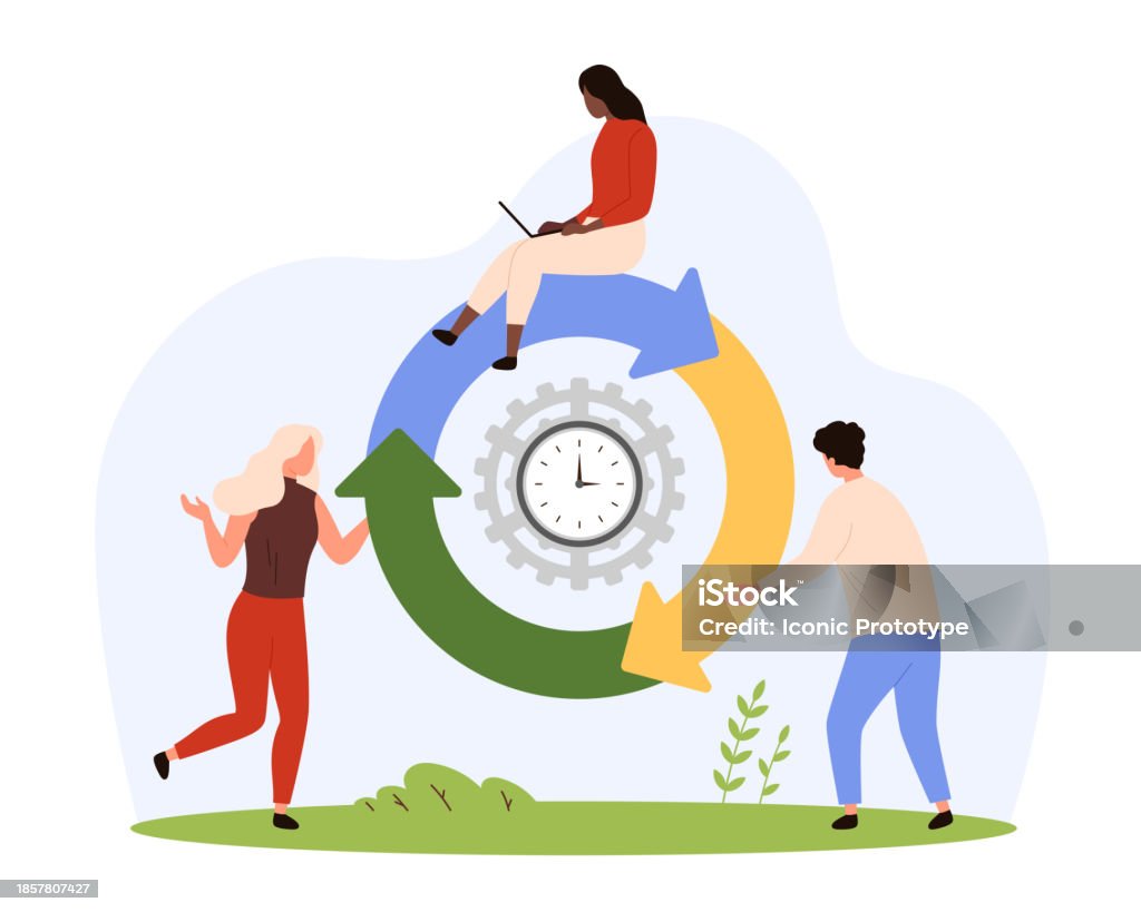 Teamwork Process Visual Partnership Teamwork Methodology Tiny People Reload Process And Work ...