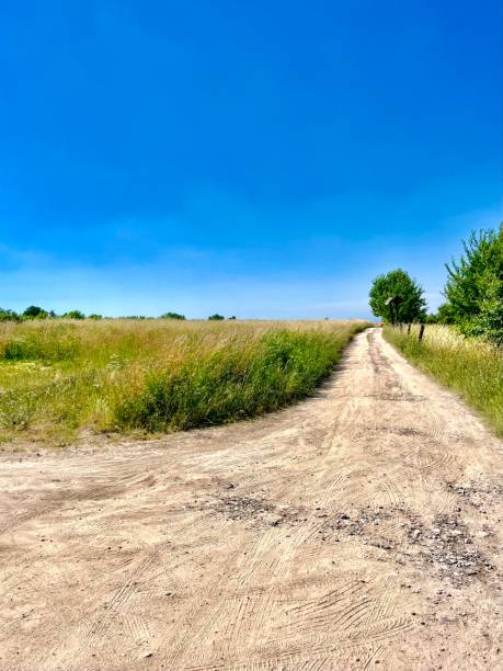 istock Road in polish village 1857812522