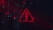 Hacking Attack In Progress Computer Alert Message System Breach 4K ...
