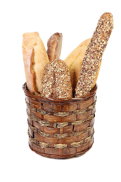 istock Various types of bread in a basket. 185782798