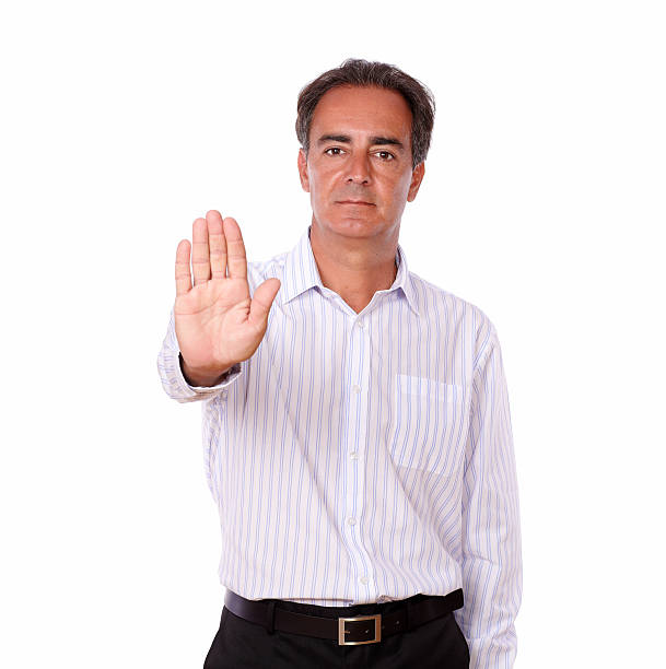 istock Handsome latin male with high gesture 185784224