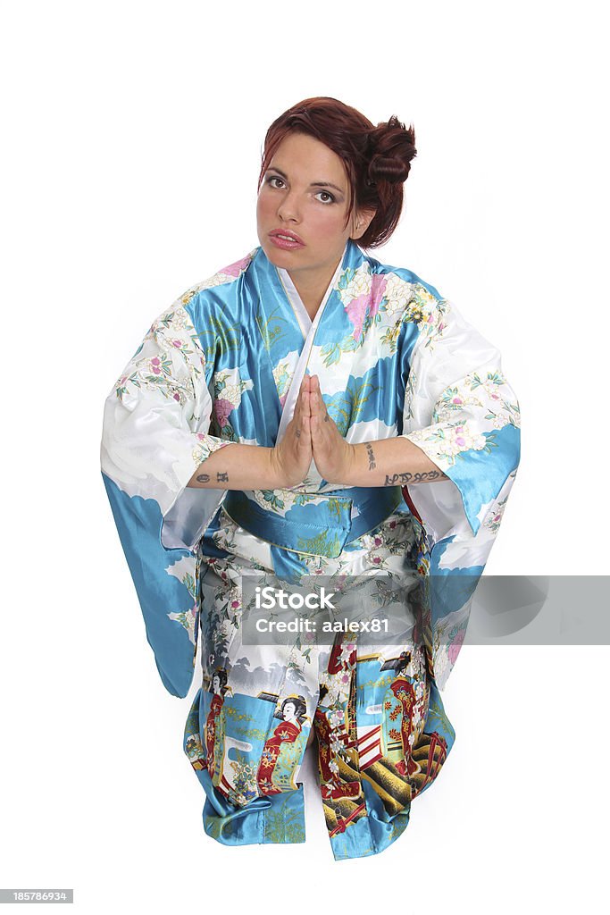 Woman in Asian Traditional Garment Woman in Japanese Traditional Garment Adult Stock Photo