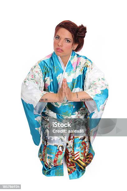 Woman In Asian Traditional Garment Stock Photo - Download Image Now - Adult, Asian Culture, Bow Belt