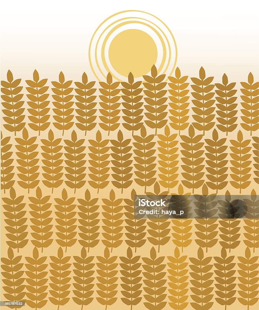 耳のウィイート、収集時間 - 全粒穀物のロイヤリティフリーベクトルアート