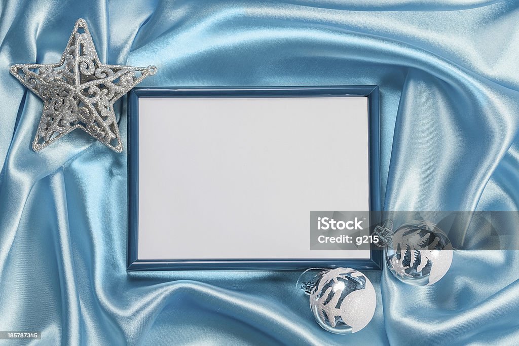 Sfondo di Natale con cornice per foto - Foto stock royalty-free di Arredamento