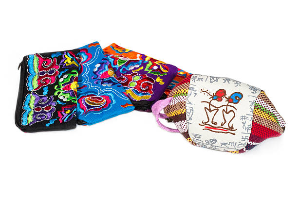 istock Colorful fabric bags 185788641