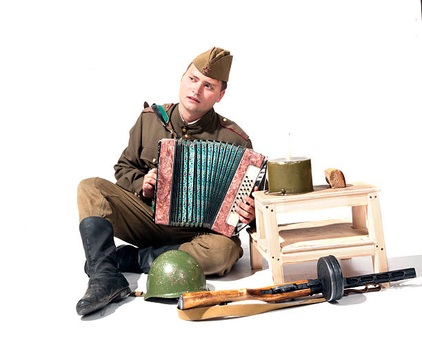istock soldier with the accordion 185791065