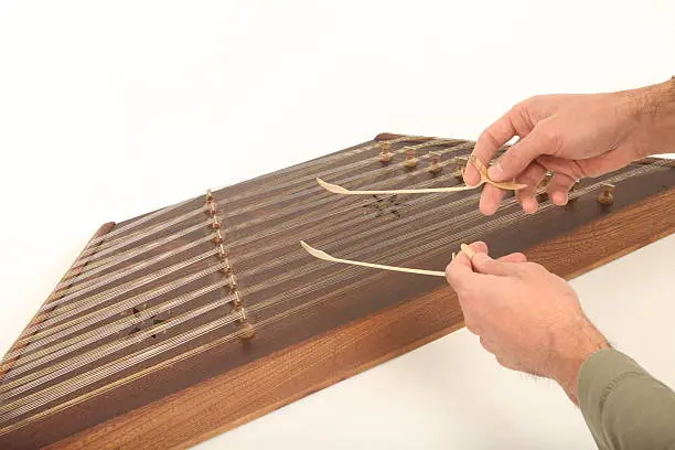 Wooden dulcimer musical instrument