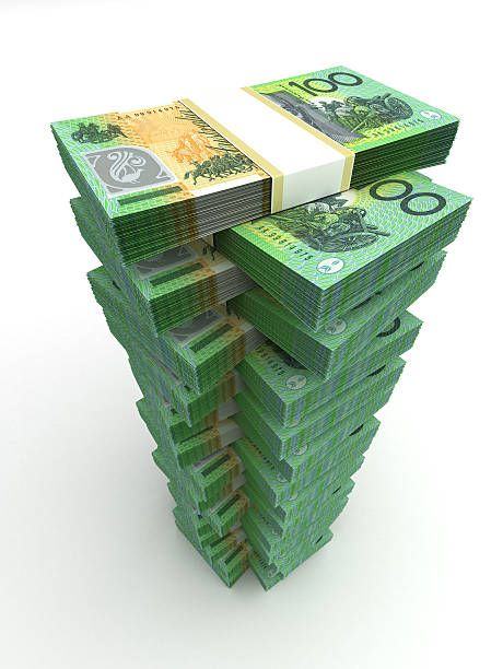 torre de dólar australiano - australian dollars australia australian culture finance imagens e fotografias de stock