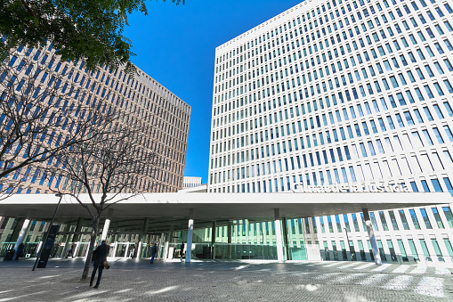 Seoul, South Korea: Embassy of the United States of America - US Embassy façade on Sejong-daero avenue, near Gyeongbokgung palace, Jongno-gu.