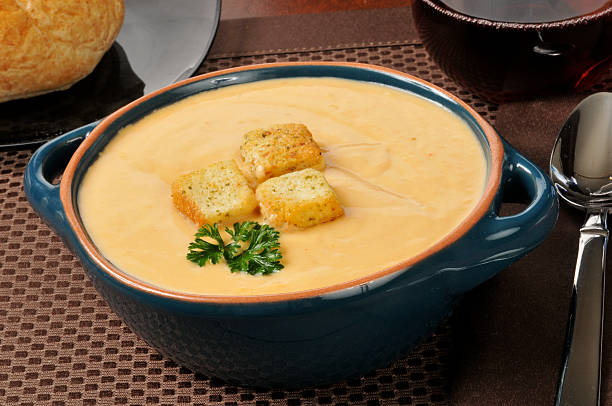istock Bowl of lobster bisque 185792578