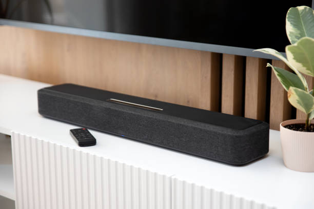 istock Soundbar in a modern home 1857931045