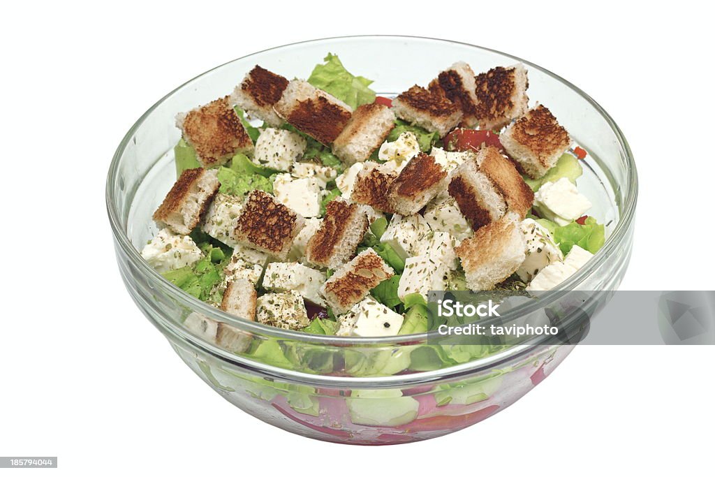 Insalata fresca in ciotola - Foto stock royalty-free di Alimentazione sana