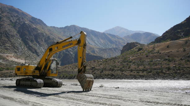 istock Yellow digger on the Pamir Highway 1857941440