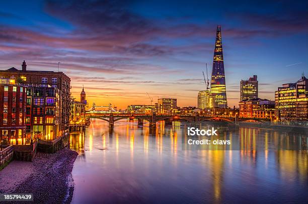 River Thames View Hdr Stock Photo - Download Image Now - Architecture, Bridge - Built Structure, British Culture